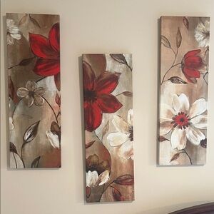 Floral Canvas Wall Art Set